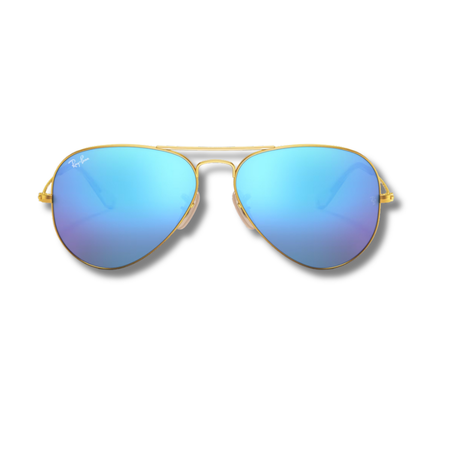 Ray Ban Aviator Flash Lenses Blue - Gold