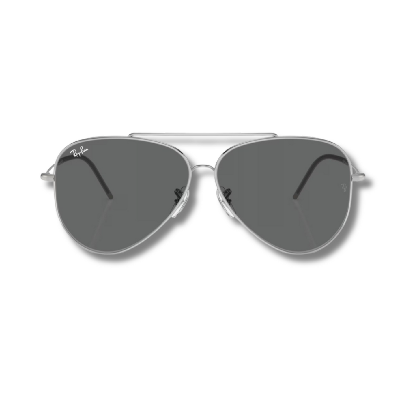 Ray Ban Aviator Reverse Silver