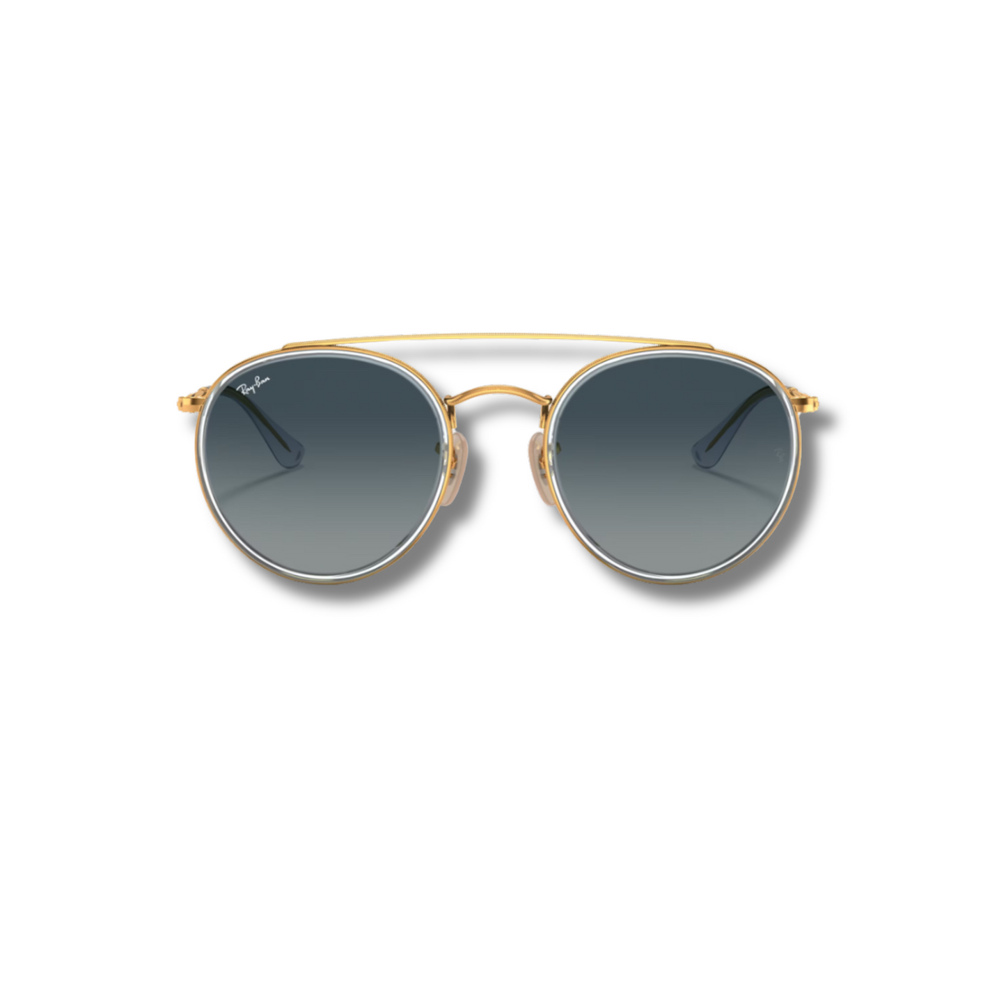 Ray Ban Round Double Bridge Light blue