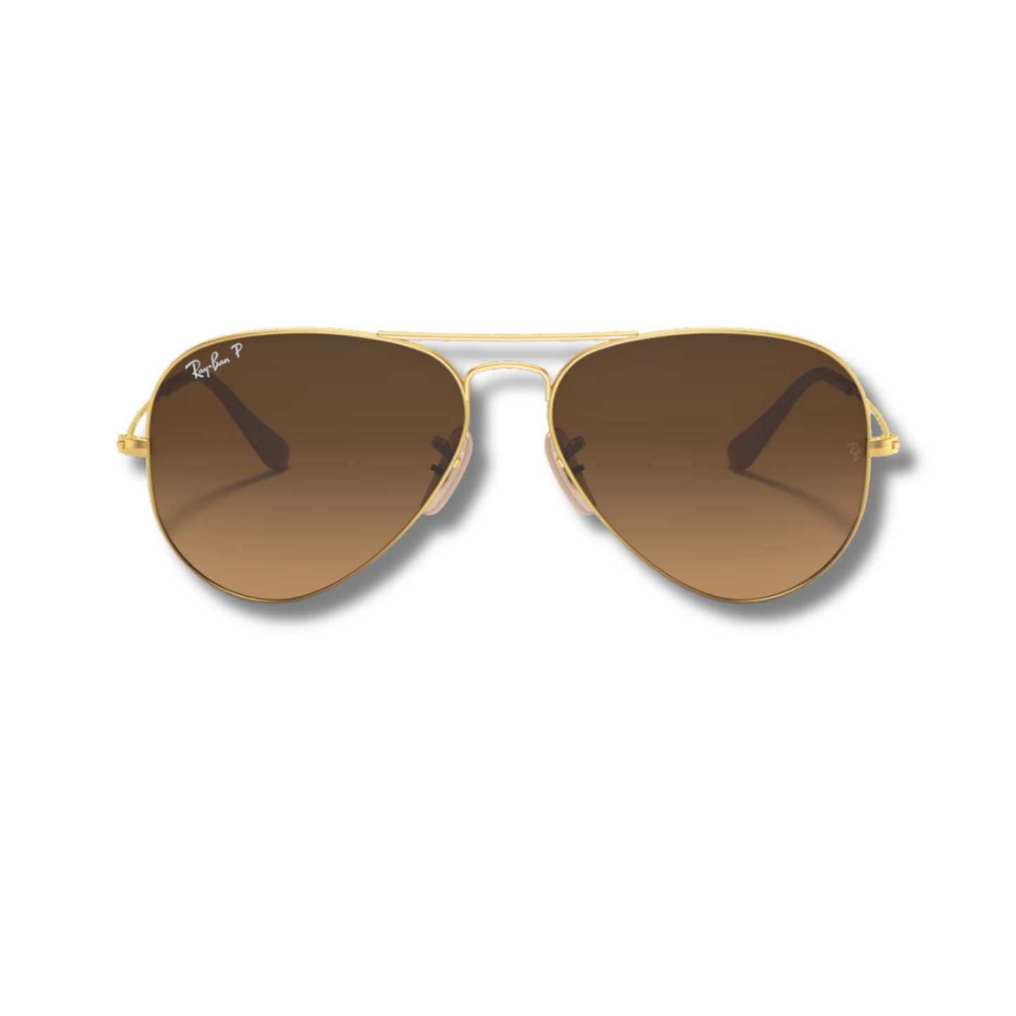 Ray Ban Aviator Gradient Brown - Gold