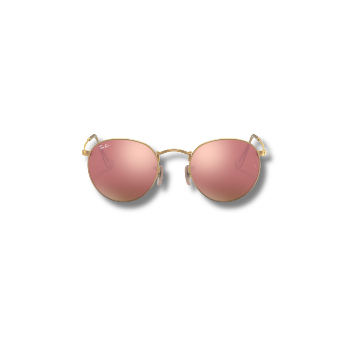 Ray Ban Round Flash Lenses Rose