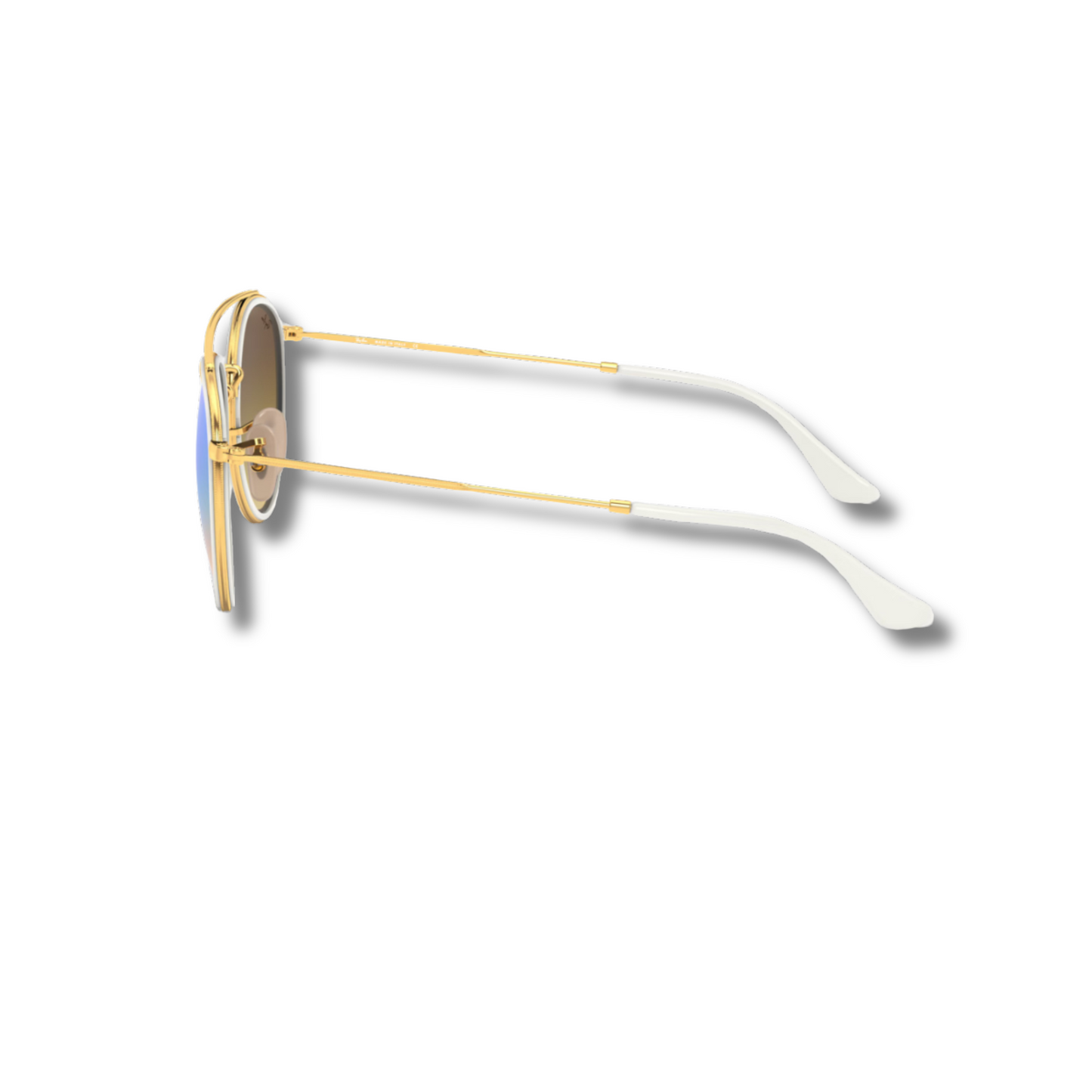 Ray Ban Round Double Bridge Flash Blue