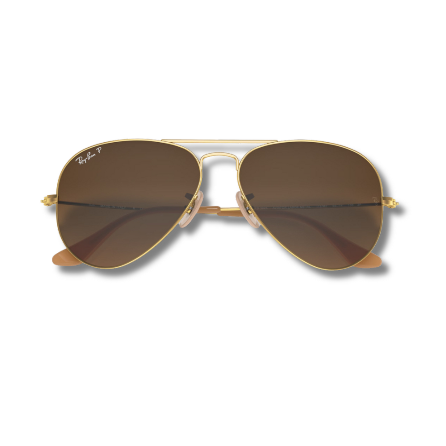 Ray Ban Aviator Gradient Brown - Gold
