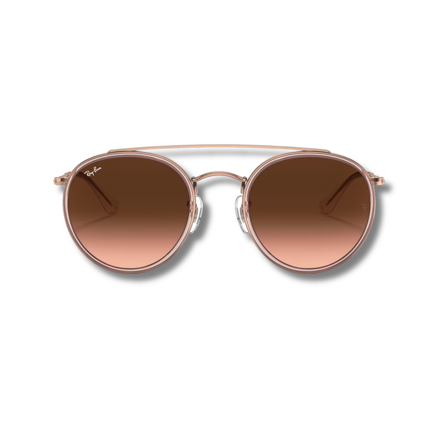 Ray Ban Round Double Bridge Bronce