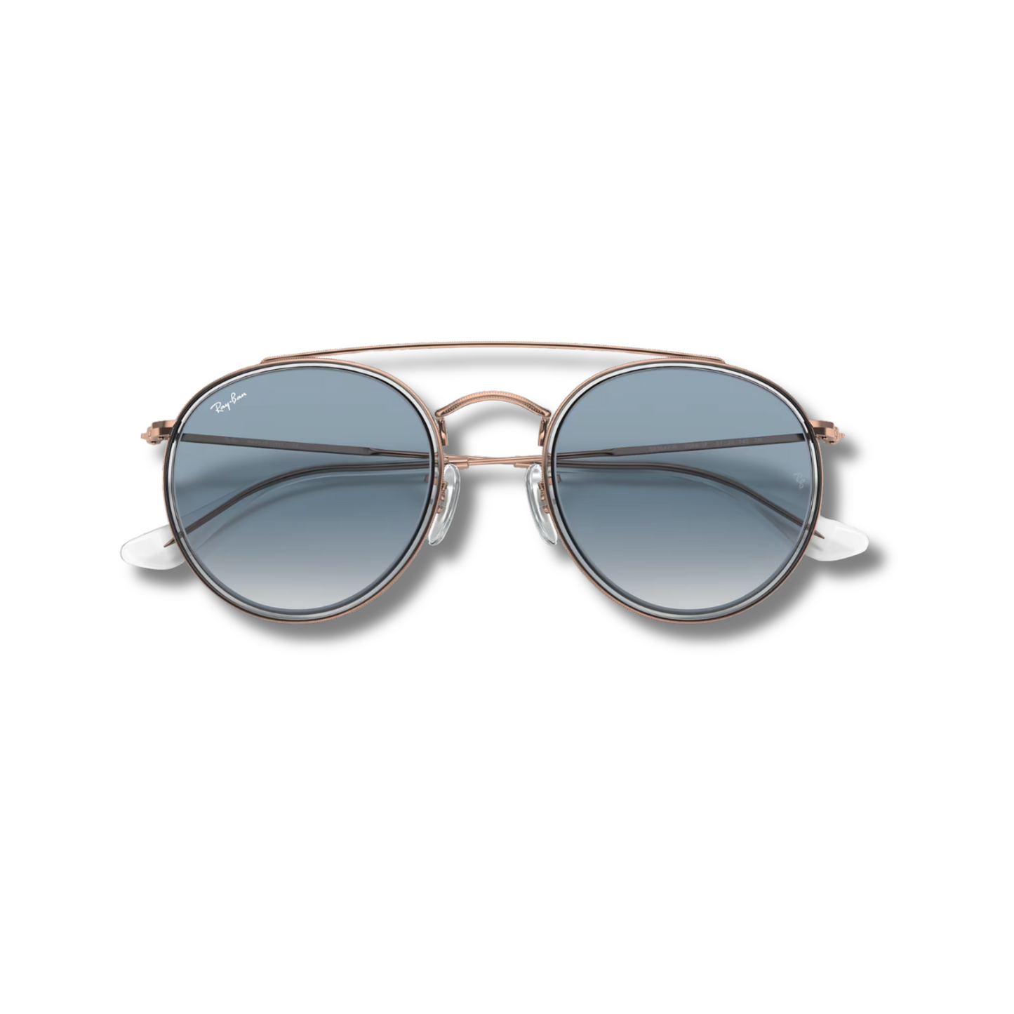 Ray Ban Round Double Bridge Blue Bronce