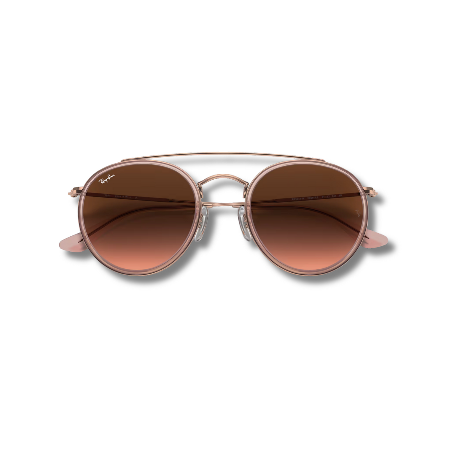 Ray Ban Round Double Bridge Bronce