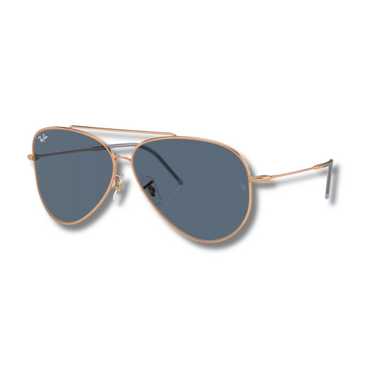 Ray Ban Aviator Reverse Blue Gold