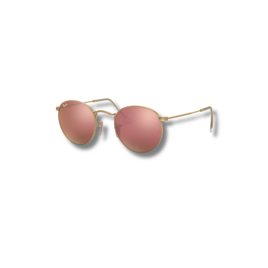 Ray Ban Round Flash Lenses Rose
